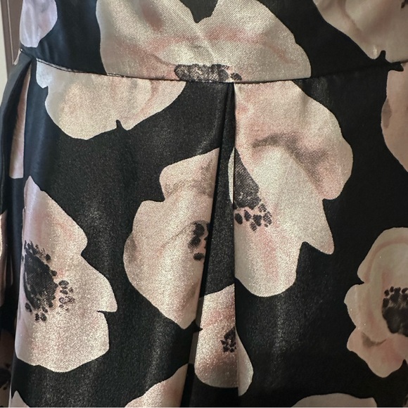 Floral Black and Pink Midi Skirt - Picture 3 of 8